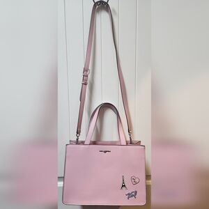 KARL LAGERFELD PARIS Powder Blush Crossbody Tote NWT